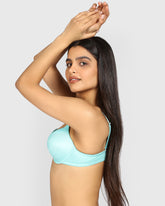 La Senza Hello Sugar Plunge Double Pushup Bra AQUA SPLASH / 34B